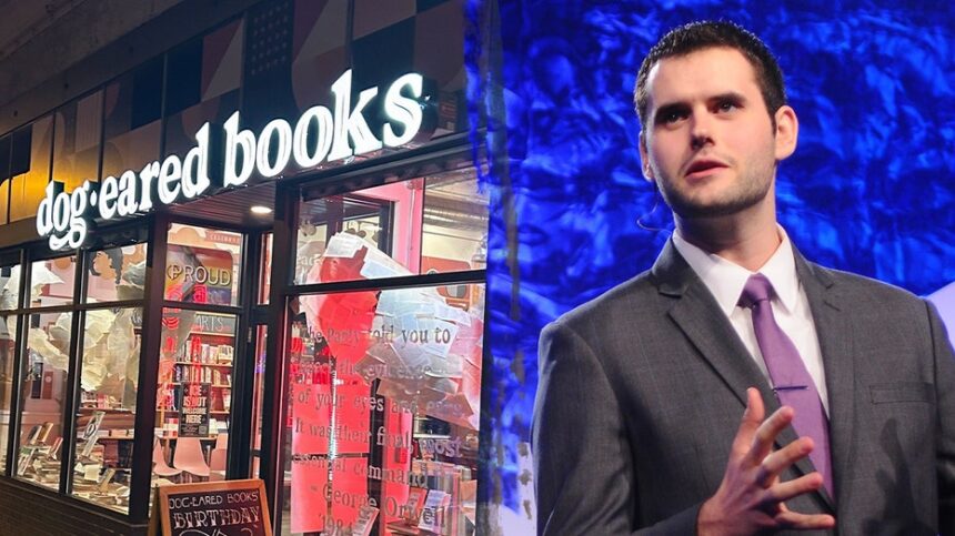 Dem Senate hopeful holds event at bookstore selling 'ABOLISH ICE' merch despite pledge to 'secure the border'