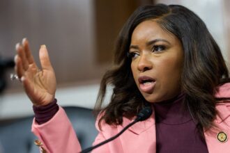 Jasmine Crockett's social media posts about WHCD shooting show different tones