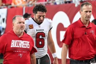 Bucs provide Baker Mayfield injury update as team set to play undrafted rookie at quarterback